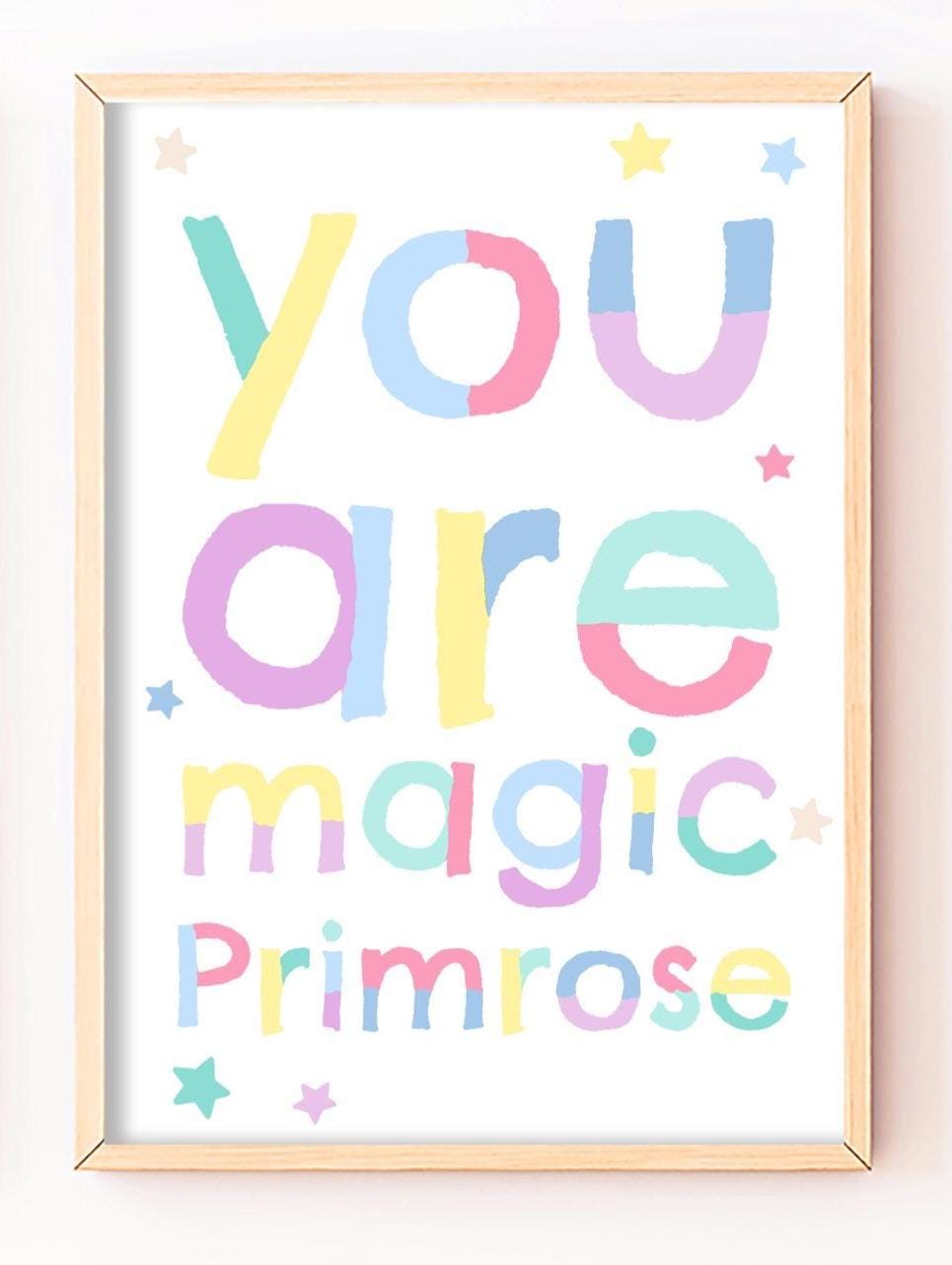 Personalised Unicorn & Fairy Print Set: Magical Kids Room Decor