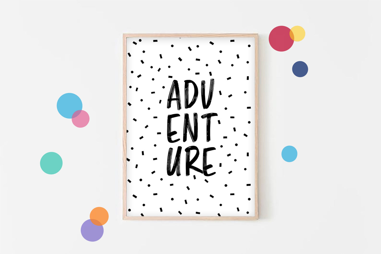 Adventure - Nursery Print, Bedroom Poster, Playroom Decor, Kids Room, Children's Wall Art