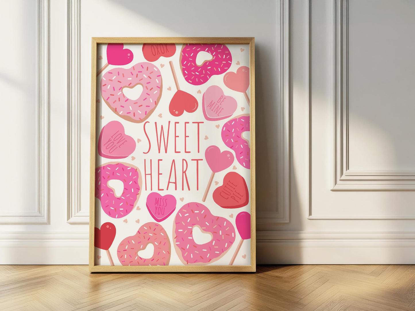 Sweet Heart Candy Print: Valentine's Day Wall Art