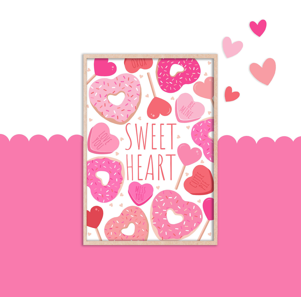 Sweet Heart Candy Print: Valentine's Day Wall Art