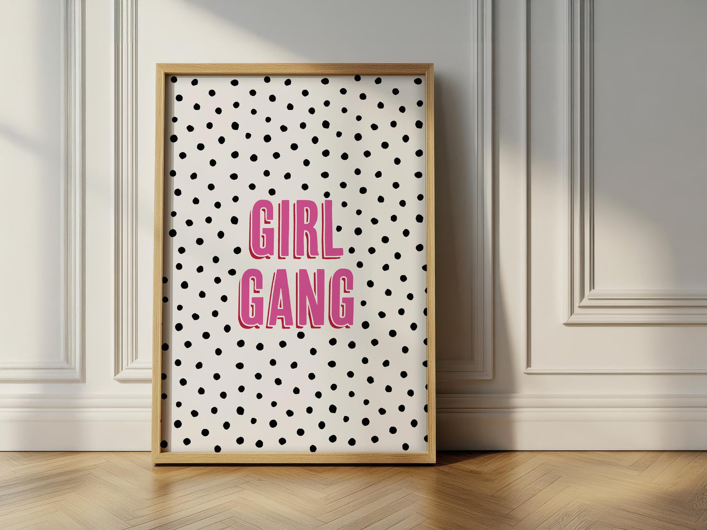 Girl Gang Nursery Wall Art, Bright, Colourful, Kids Modern Room Poster