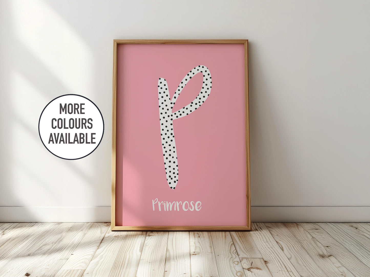 Name and Initial Print - Personalised Kids Bedroom/Nursery Wall Art