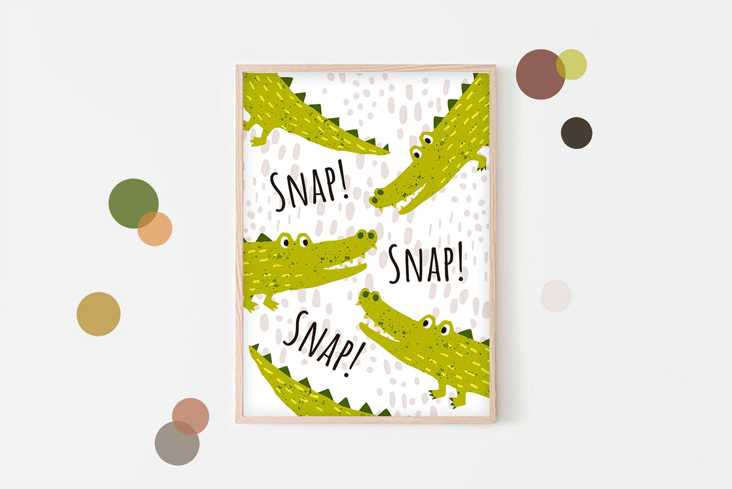 Crocodile Nursery Print: Playroom Wall Art