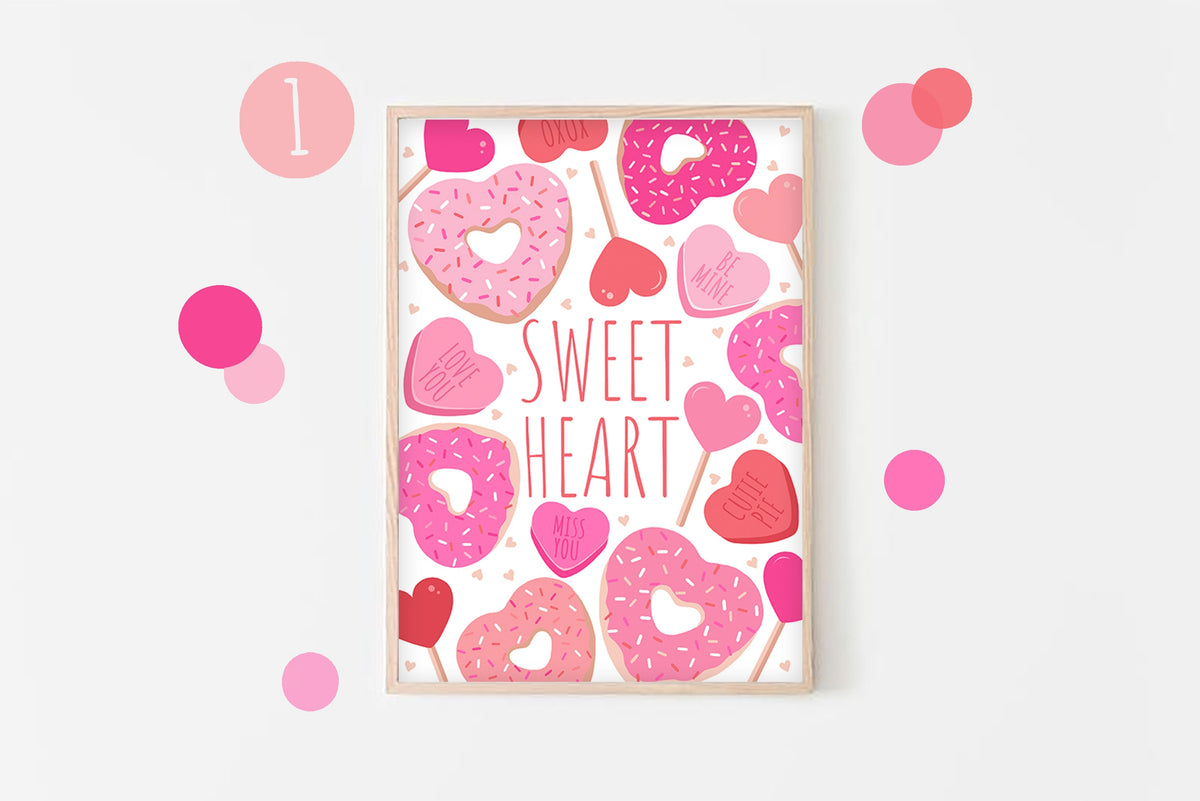 Valentine's Day Print Set: Mix & Match Nursery Wall Art