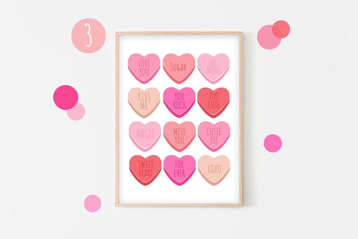 Valentine's Day Print Set: Mix & Match Nursery Wall Art