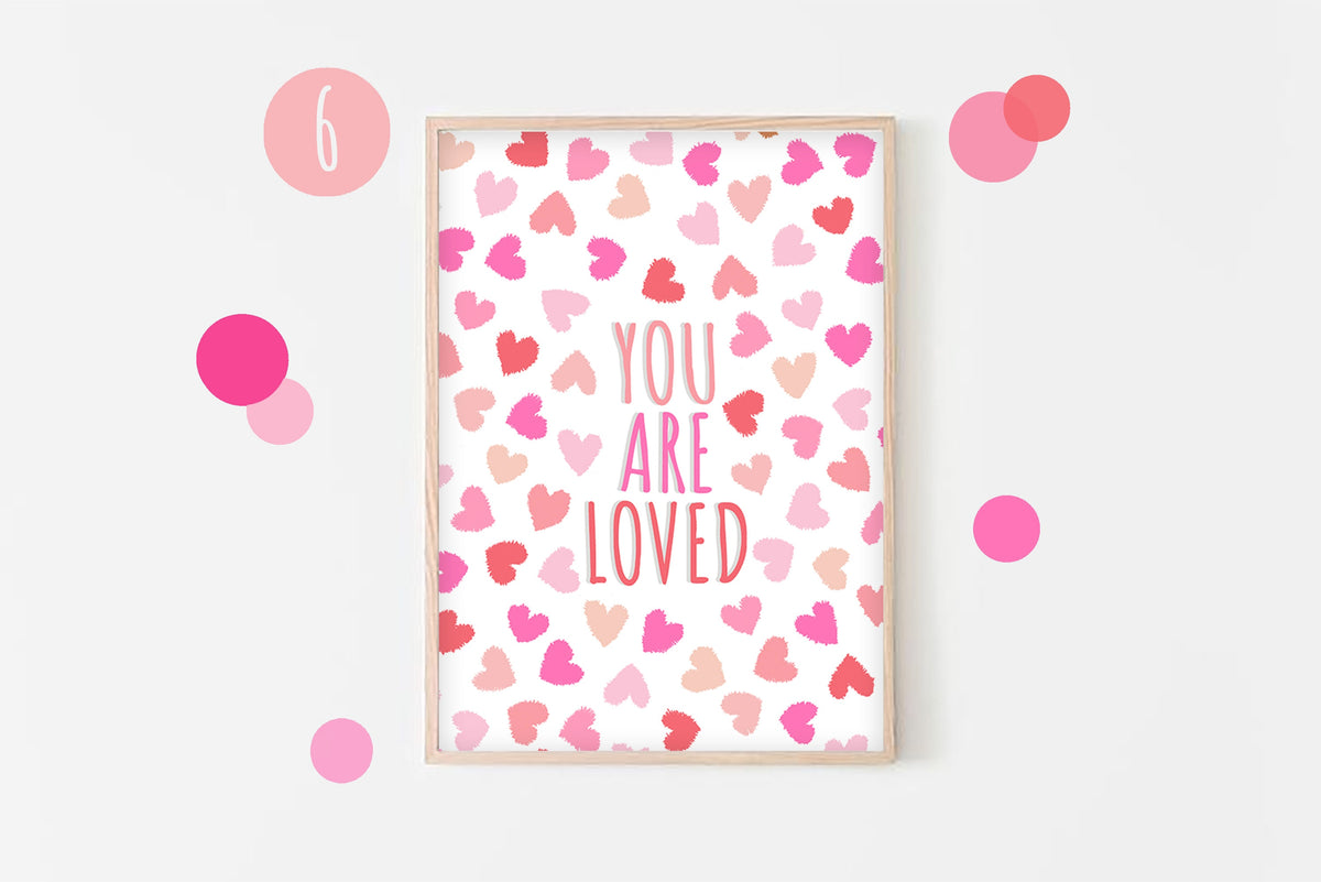 Valentine's Day Print Set: Mix & Match Nursery Wall Art