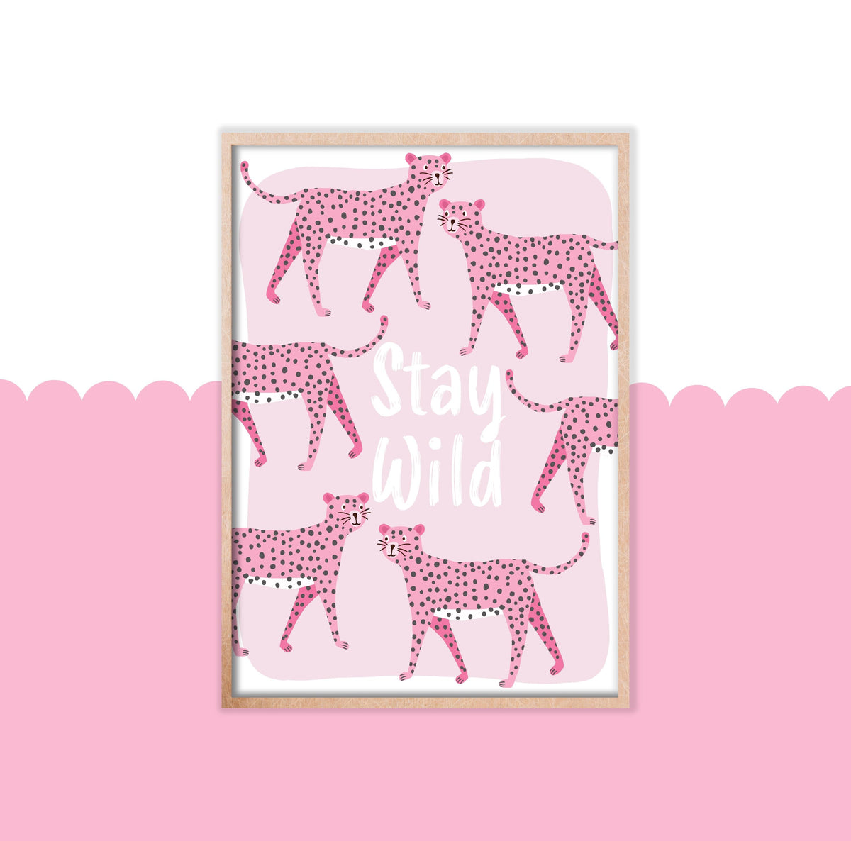 Stay Wild Cheetah Print - Nursery Wall Art, Playroom Print, Kids Room Decor, Children's Bedroom