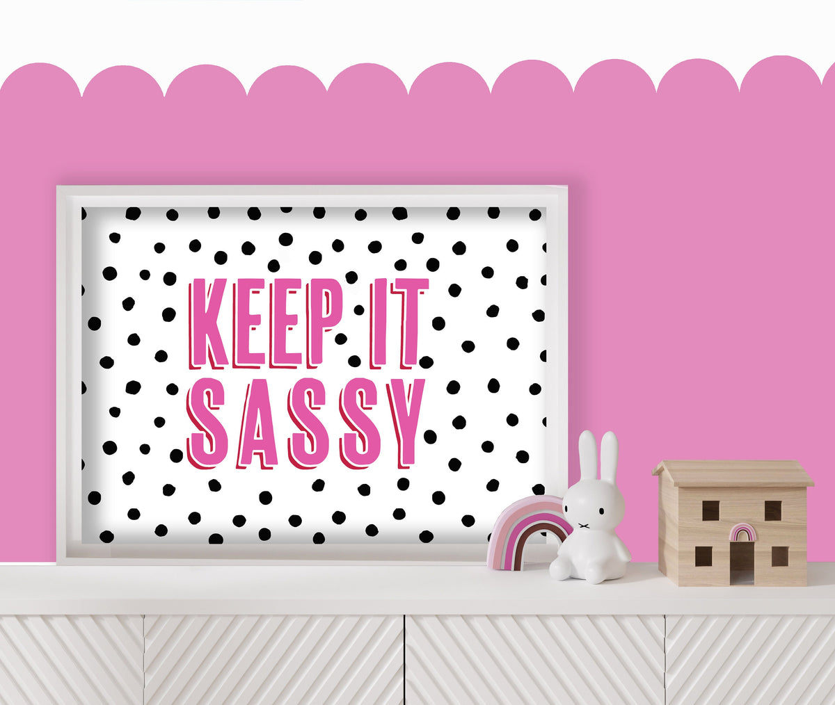 Keep It Sassy Print: Girls Bedroom Wall Art