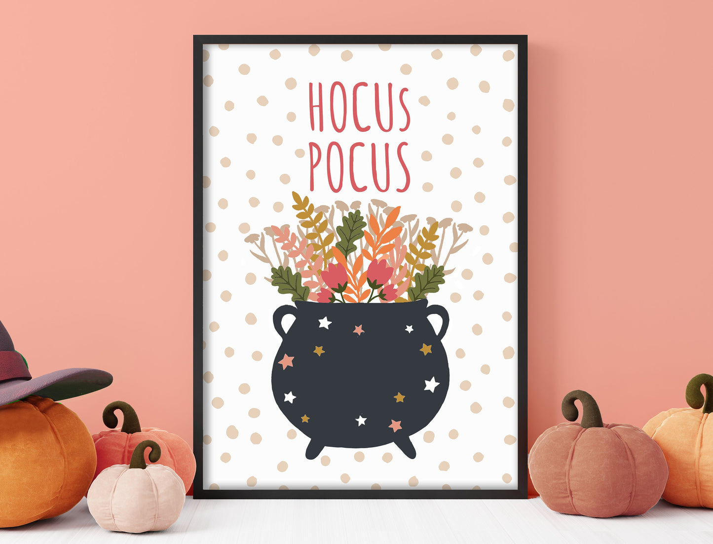 Hocus Pocus - Halloween Decor, Autumn Print, Gallery Wall Art, Witches Cauldron