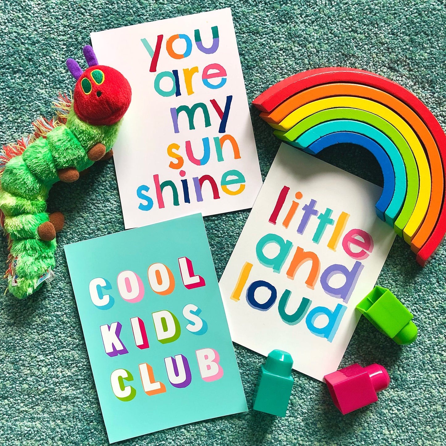 Cool Kids Club - Bright Colourful Children’s Poster, Playroom Print, Nursery Decor, Kid’s Wall Art