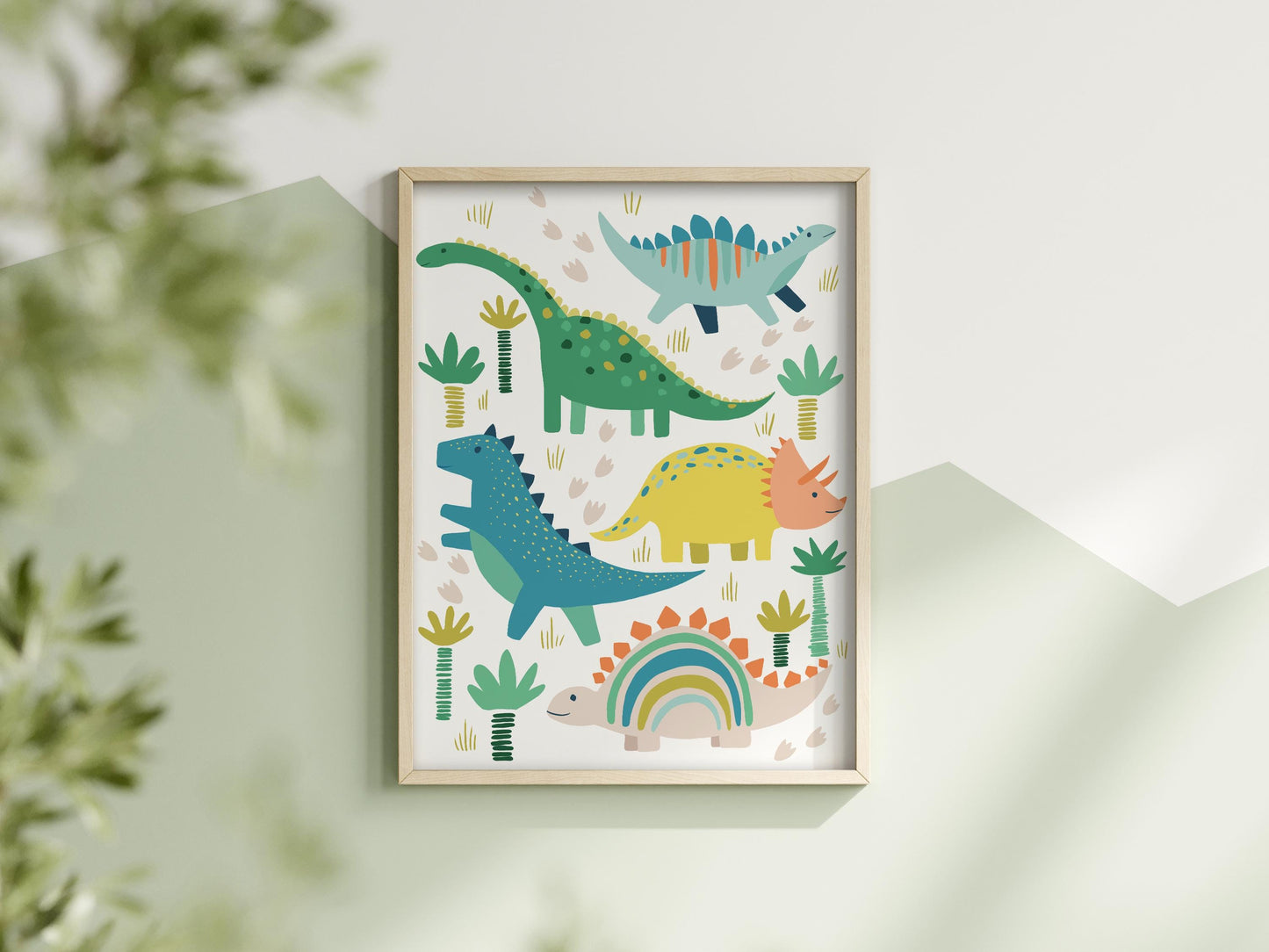 Dinosaur Print - Boys Bedroom, Nursery Wall Art, Playroom Print, Kids Room Decor, Children's Bedroom