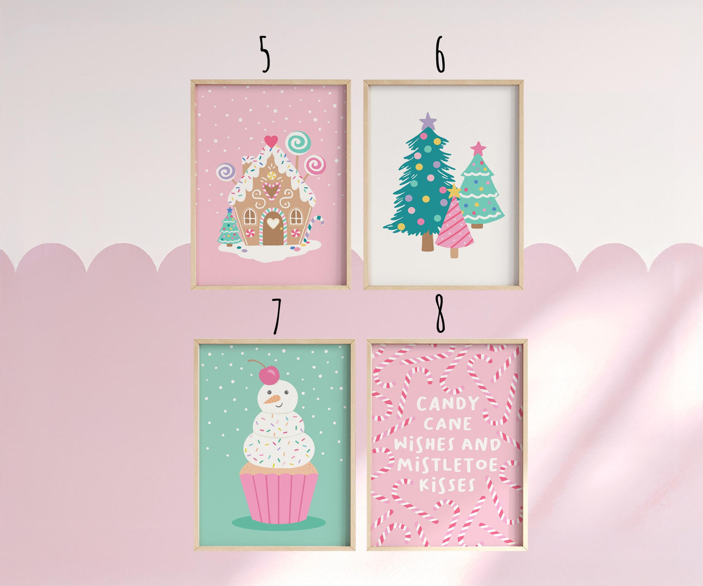 Christmas Prints Set: Mix & Match Nursery Wall Art (Any 3)