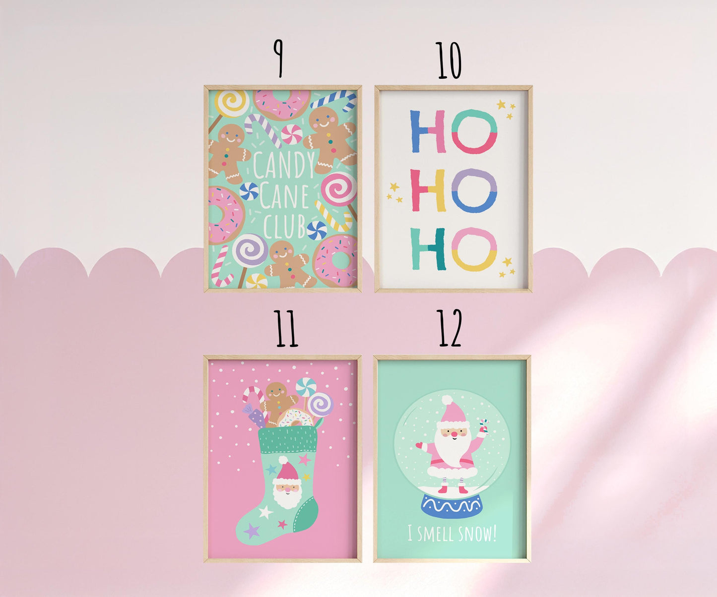 Christmas Prints Set: Mix & Match Nursery Wall Art (Any 3)